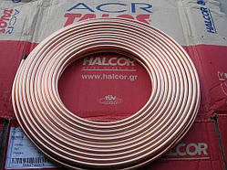 Труба мідна для кондиціонерів 1/2" (12,70х0,81 мм) Halcor (50м)