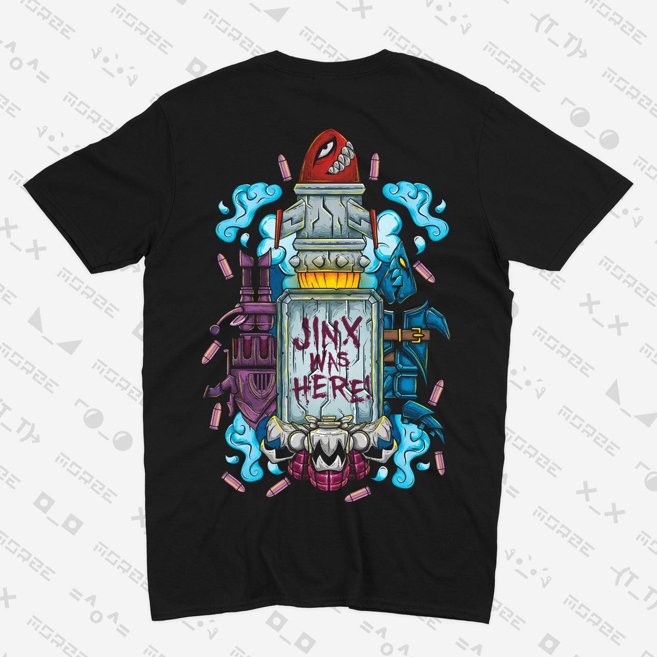 Футболка чорна Morze League of Legends V4 Arcane, фото 1