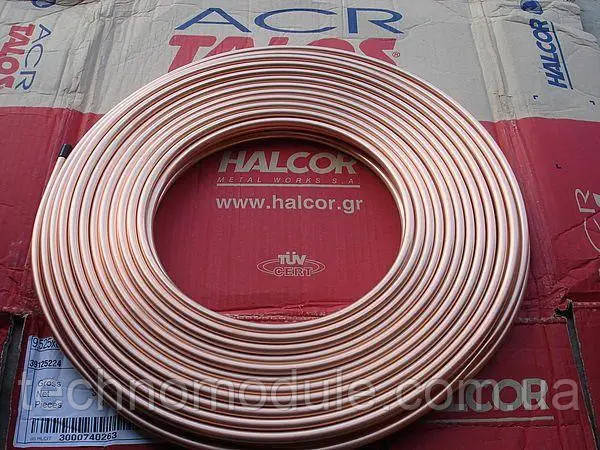 Труба мідна для кондиціонерів 1/4" (6,35х0,76 мм) Halcor