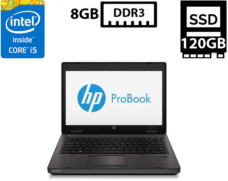 Ноутбук HP ProBook 6470b/14”TN(1366x768)/Intel Core i5-3340M 2.70GHz/8GB DDR3/SSD 120GB/Intel HD Graphics