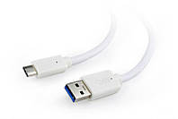 Кабель Cablexpert USB3.0 - USB Type-C, 0.5 м Белый (CCP-USB3-AMCM-W-0.5M) DH, код: 1901615