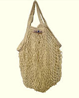 Брендована Авоська плетена бежевого кольору