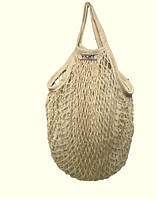Брендована Авоська плетена бежевого кольору