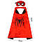 Комплект Спайдермена - накидка + маска, червоно-чорний, фото 2
