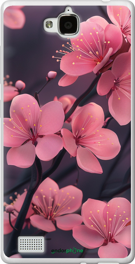Чохол на Huawei Honor 3C Пурпурова сакура "6075u-307-70447"