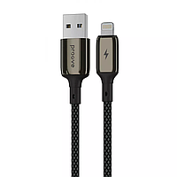 Кабель Proove Dense Metal Lightning 2.4A 1m Cable Black