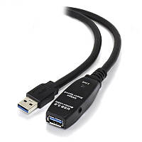 Кабель пристроїв-подовжувач Gutbay USB3.0 A M F (Active) 5.0m AWG22+28 D6.0mm (каскад 2x) чо DH, код: 7455467