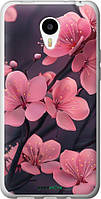Чехол на Meizu M1/M1 mini Пурпурная сакура "6075u-188-70447"