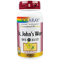 Зверобой St. John's Wort Solaray 1 в день 60 таблеток DH, код: 7583072