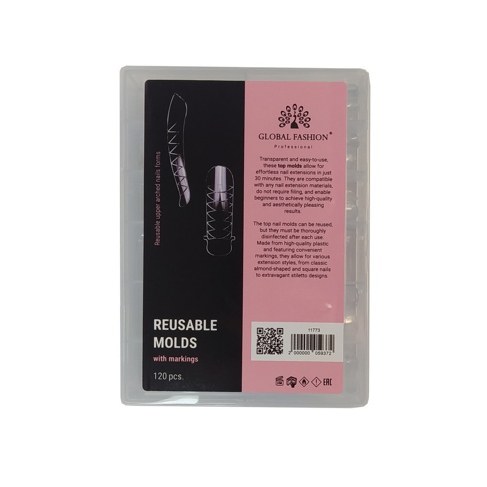 Верхні форми Global Fashion Reusable molds, 120 шт, фото 1
