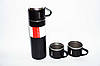 Термос + 3 чашки Vacuum Bottle 500 мл, фото 8