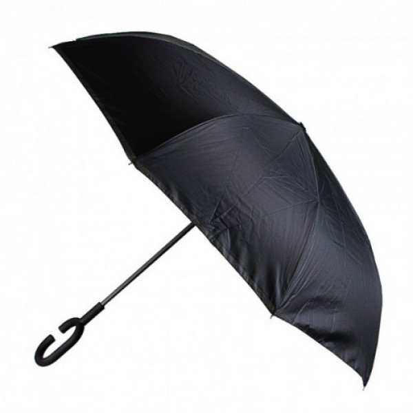 Зонтик одноцветный UP-brella зонт наоборот Коричневый SE, код: 7953610 - фото 3 - id-p2169049415