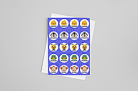СтикерПак с набором бумажных наклеек-стикеров школьных "Животные-оценки. Наклейки для школьников" Блок наклеек
