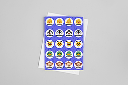СтікерПак з набором паперових наклейок-стікерів шкільних "Тварини-оцінки. Наклейки для школярів" Блок наклейок