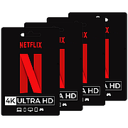 Активація підписки Netflix Premium 4K Ultra HD на 4 місяці (Акаунт на 1 пристрій)