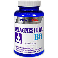 Магний + Витамин B6 POWERFUL капсулы 1 г 60 банка DH, код: 6870527