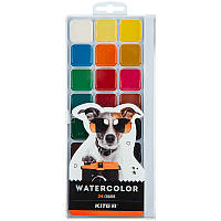 Краски акварельные, 24 цвета без кисточки Kite Dogs