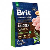 Brit (Чехия) Сухой корм Brit Premium Adult XL 3 kg (для взрослых собак гигантских пород) UL, код: 2732235