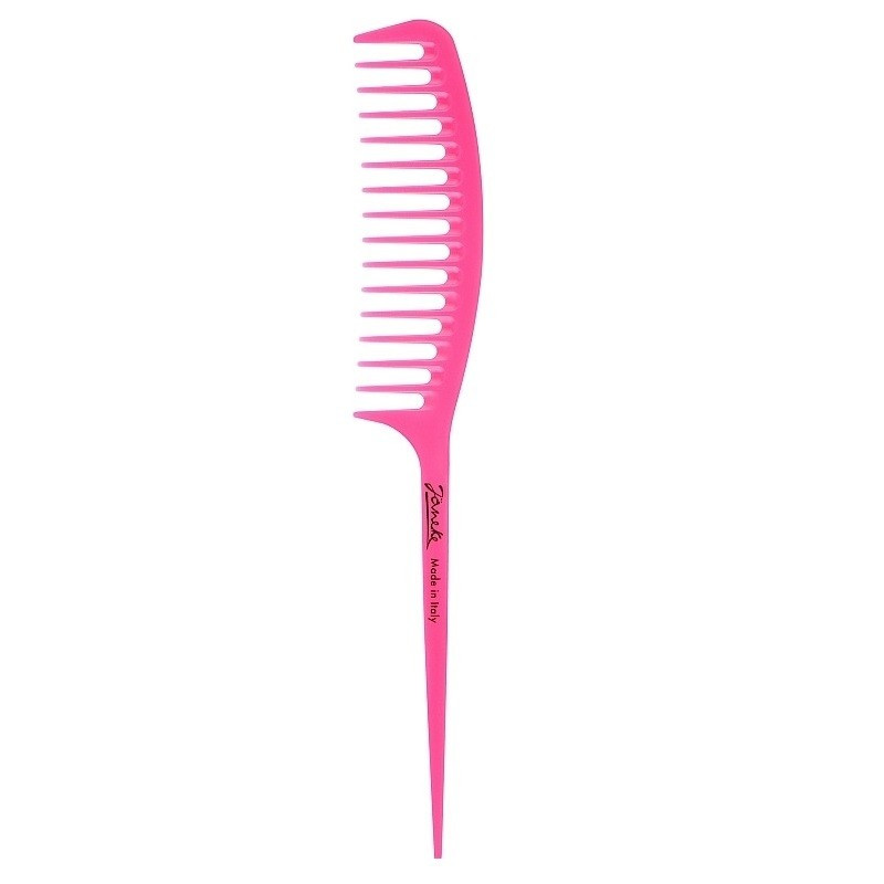 Гребінець для волосся з ручкою Janeke Fashion Supercomb рожевий (114402)