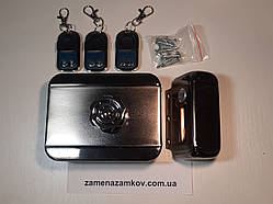 Замок-невидимка з 3-ма пультами H-206D электромеханічний замок з пультом дистанц.управління (оновлений)