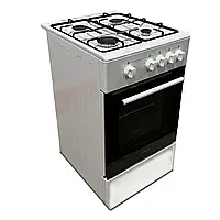 Плита кухонная газовая Grunhelm F66234I 58 л 60x60x85 см Газовая плита для дома Газовая духовка Плита для дачи