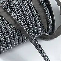 Шнур окантовочный корди /cord цвет т.серый 10 мм 185382