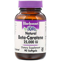 Витамин A Bluebonnet Nutrition Beta Carotene 25.000 UI 90 Softgels BLB0316 DH, код: 7679185