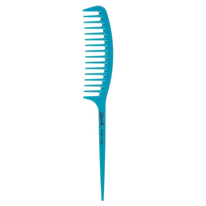 Гребінець для волосся з ручкою Janeke Fashion Supercomb Блакитний (114400), фото 1