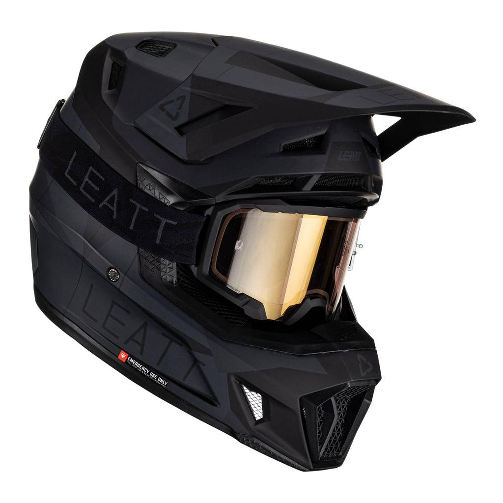 МОТОШОЛОМ ЕНДУРО LEATT MOTO 7.5 V23 - STEALTH (+ОКУЛЯРИ VELOCITY 4.5)