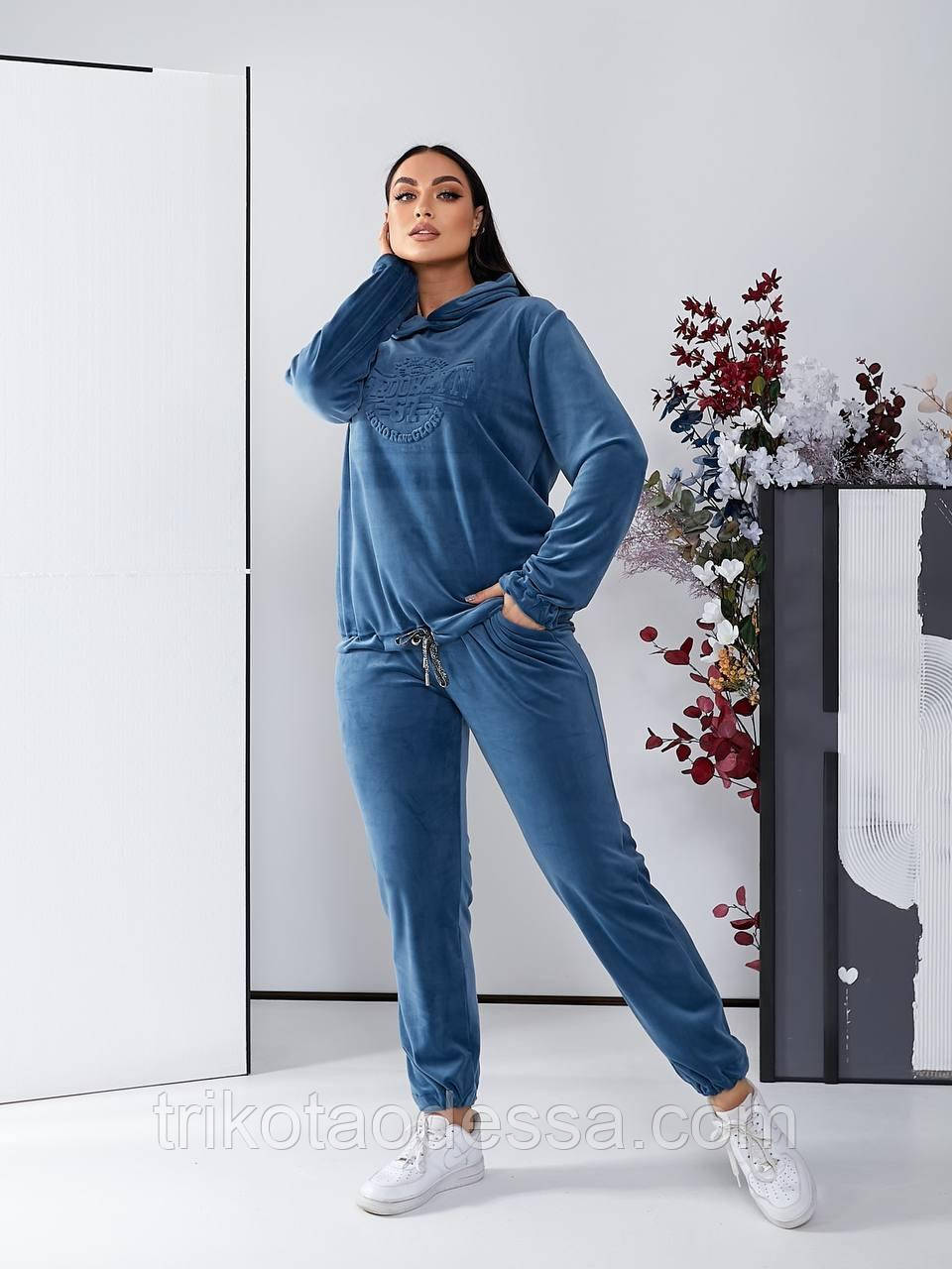 Костюм жіночий спортивний 074аг батал р.46-56 new, фото 1