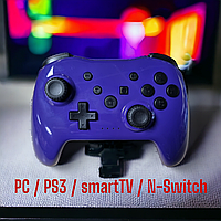 Беспроводной геймпад Bluetooth NS009 для Nintendo Switch PS3 SmartTV PC фіолетовий