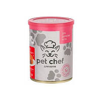 Влажный корм для взрослых кошек Pet Chef паштет мясное ассорти 360 г (4820255190402) UL, код: 7995001