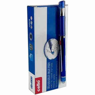 Ручка гелева синя 0,5мм пише-стирає Сеllo CL-232  2-351