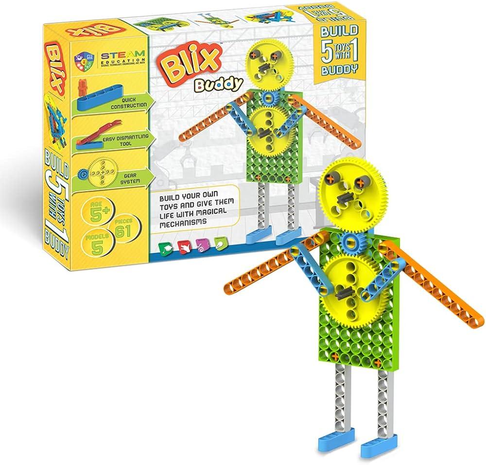 Конструктор поліпропіленовий, розвиваючий "BLIX" Людина (61 елм./5 моделей), фото 1