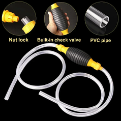 Груша для ручного підкачування палива з прозорим шлангом 2 метри, шланг для переливу палива