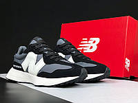 Кросівки New Balance 327 чоловічі, кросівки нью беланс 327 замшеві, нью беленс чорні