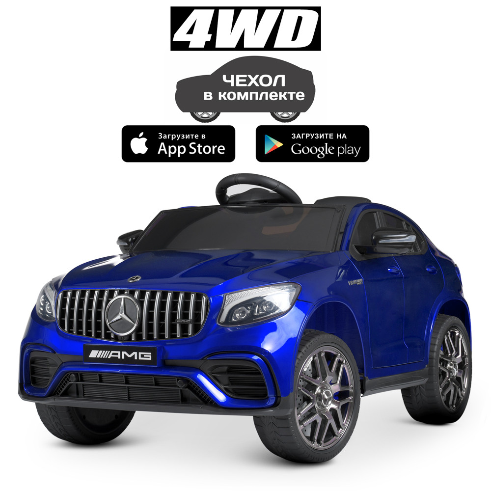 Дитячий електромобіль Mercedes-Benz M 4140EBLRS фарбований, 3 кольори, 4 мотори 30 W, 1 акумулятор 12V9Ah, фото 1