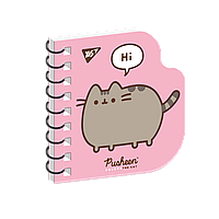 Блокнот YES 100x100/30 подв. спіраль "Pusheen", крапки