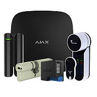 Комплект беспроводной сигнализации Ajax StarterKit + Mul-T-Lock Entr чёрный