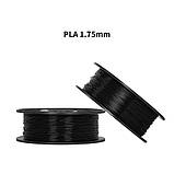 Пластик UA3D PLA+ BLACK, 1.75мм, 1кг, 330м, 190-220°C, Чорний філамент для 3Д-друку, фото 3