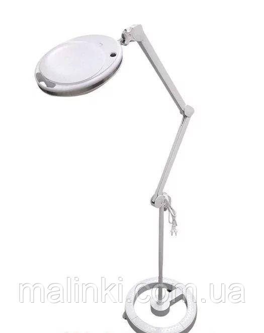 Збільшувальна лампа-лупа CQ-6027 LED - 3 діоптрії на штативі 5В