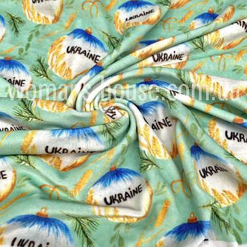 Тканина велюр Плюш (спорт) принт друкований Україна