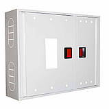 Шафа пожежна для пожежного рукава та вогнегасника, білий, 700х900х230/без заднього ст/ для пожежних кранів ПК, фото 2