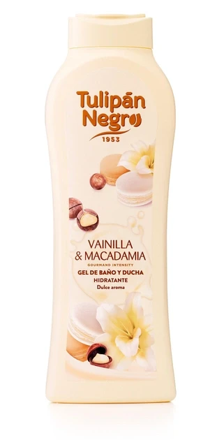 Гель для душу "Ваніль і макадамія" Tulipan Negro Shower Gel