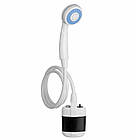 Туристичний душ на акумуляторі 2200 мАг, Gotel Q16H / Портативний душ з помпою / Кемпінговий переносний душ, фото 3