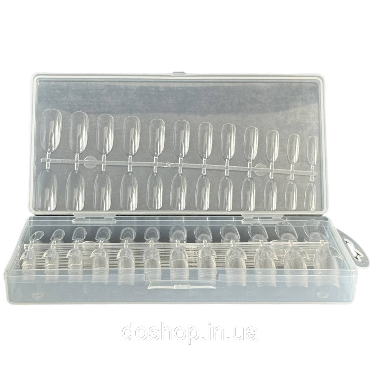 Типси гелеві для нарощування "Овал", 240 шт. Форми для нігтів з гелю, фото 1