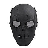 Маска-шолом для страйкболу, мотоцикла лижна маска, для Хеллоуїна, чорна, фото 2