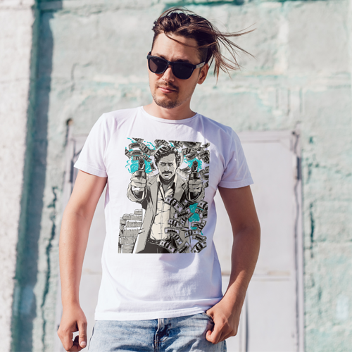 Футболка з принтом Pablo Escobar