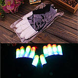 Світлодіодні рукавички RESTEQ, що світяться в темряві, блимають 6 режимів, фото 5