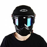 Мотоциклетна маска-трансформер RESTEQ Окуляри, лижна маска, для катання на велосипеді чи квадроциклі, фото 4